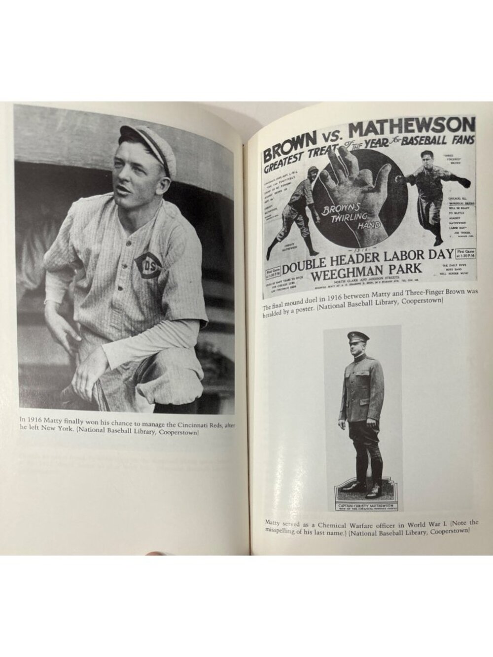 CHRISTY MATHEWSON Matty American Hero 1993 Ray Robinson NEW YORK GIANTS Oxford - Picture 14 of 16